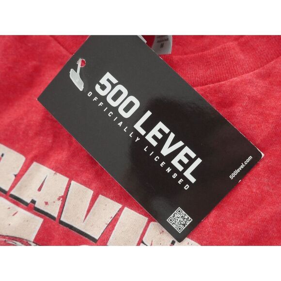 500 Level Officially Licensed Travis Kelce Heart Kansas City Chiefs T-Shirt Red - Picture 4 of 6